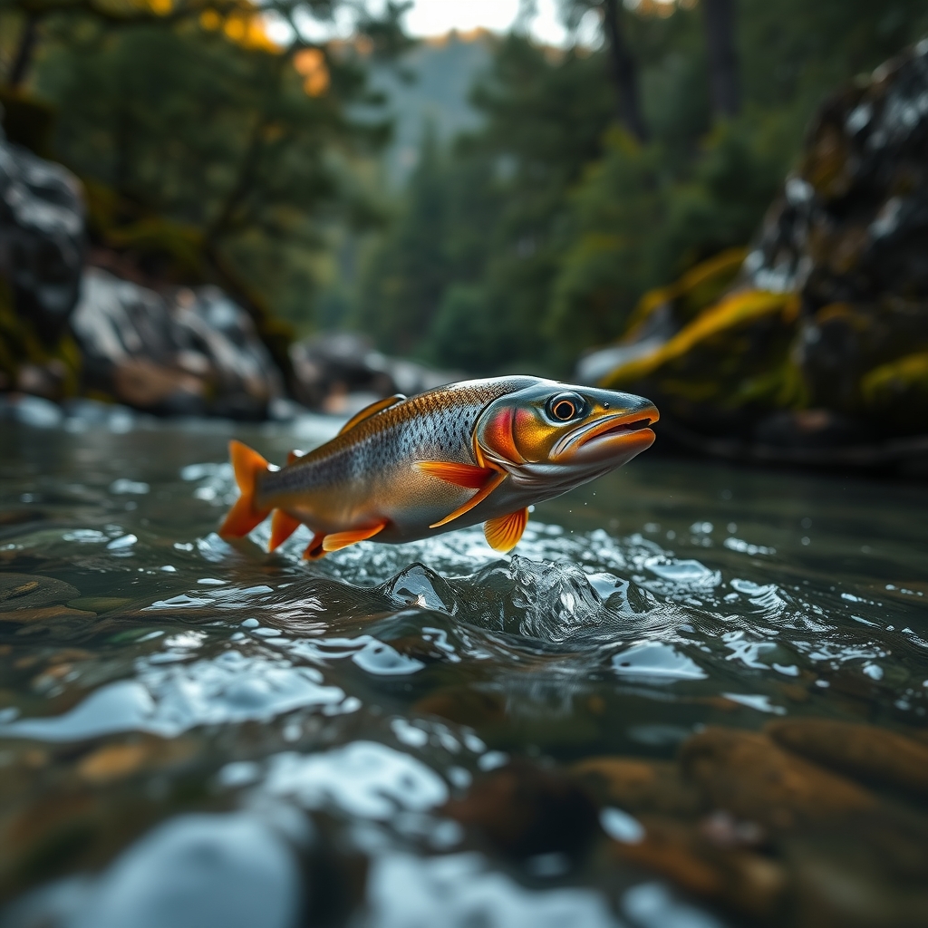 Pesca deportiva en ríos gallegos: truchas y salmones