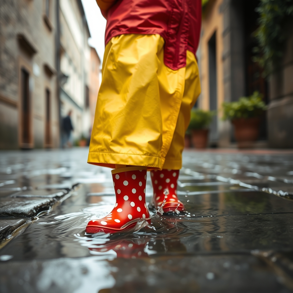 Galicia con niños lluvia